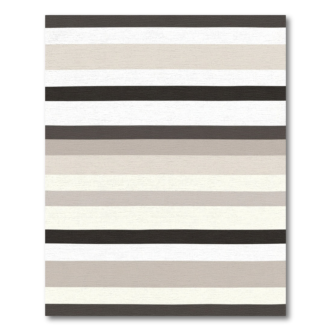 Neutral Wide Stripe Horizontal Rug