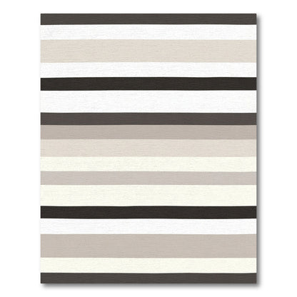 Neutral Wide Stripe Horizontal Rug