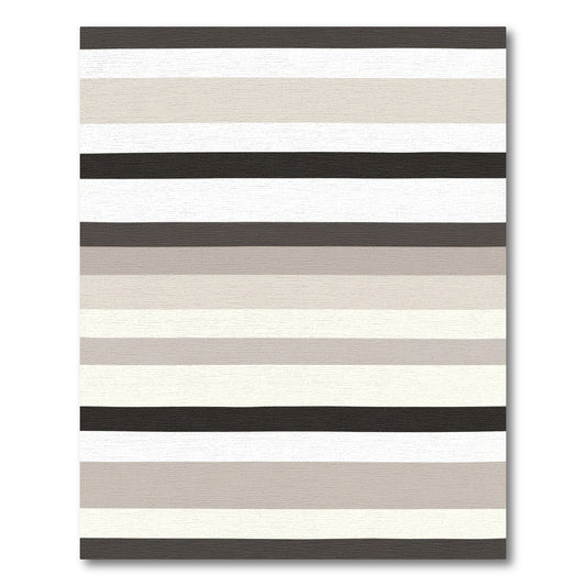 Neutral Wide Stripe Horizontal Rug