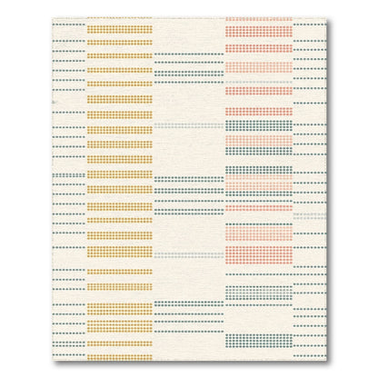Multi-Color Geometric Dot Area Rug