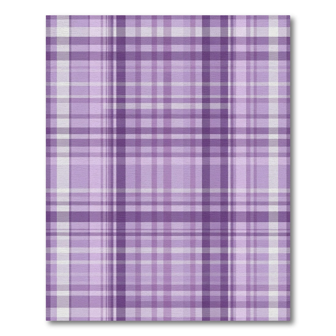 Lavender Tartan Plaid Lines Rug
