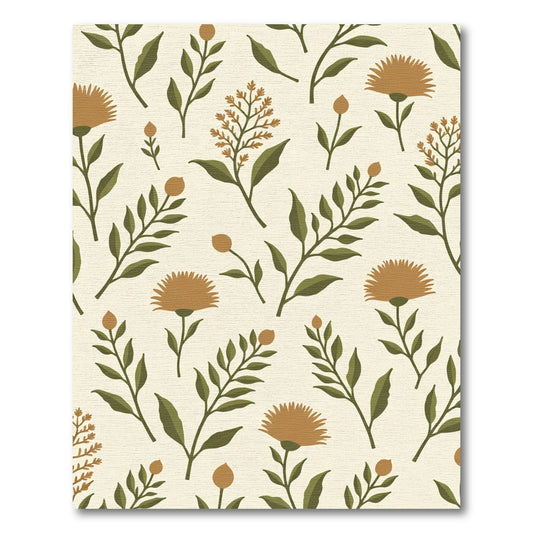Earthy Floral Branch Medley Rug