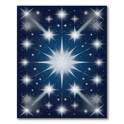 Starburst Midnight Blue Area Rug