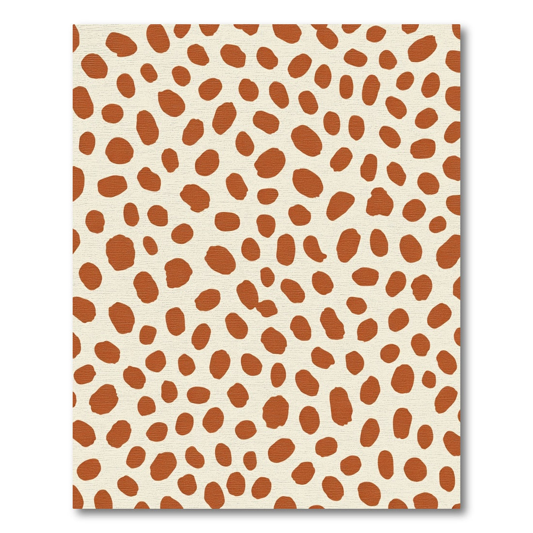Terracotta Speckled Organic Dots Rug