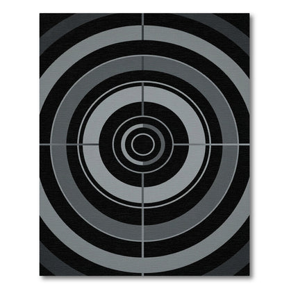 Monochromatic concentric circles composition Rug