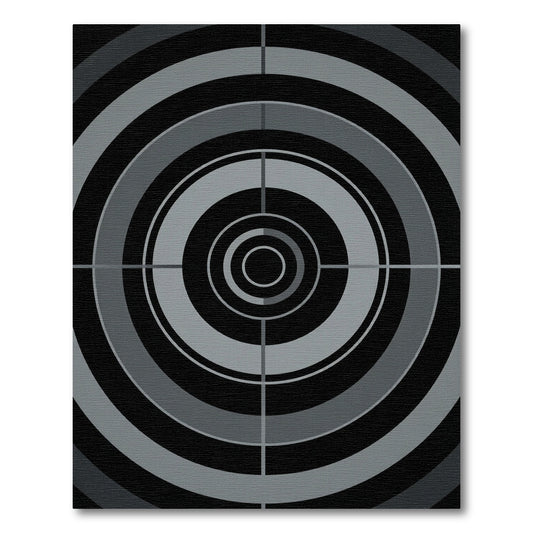 Monochromatic concentric circles composition Rug
