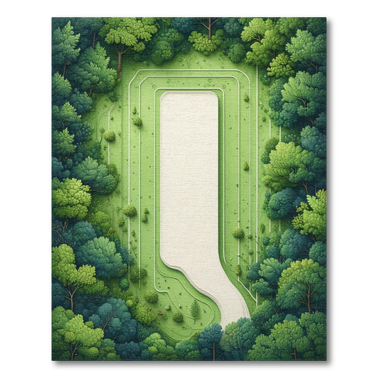 Organic Shaped Beige Abstract Area Rug