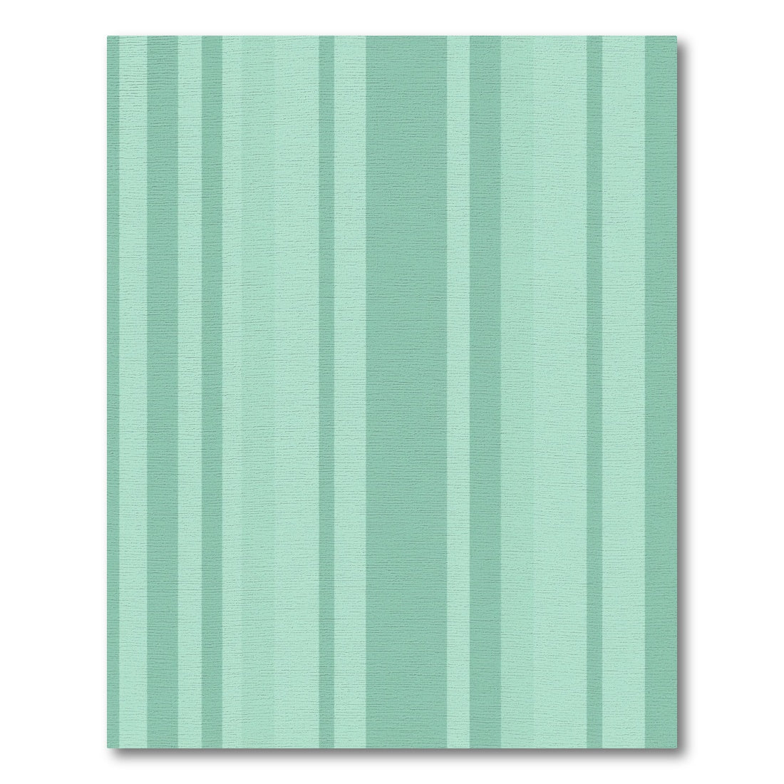 Muted Green Vertical Stripe Composition Rug