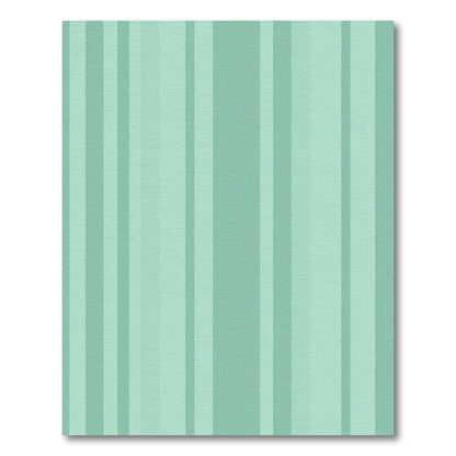 Muted Green Vertical Stripe Composition Rug