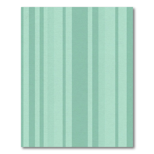 Muted Green Vertical Stripe Composition Rug