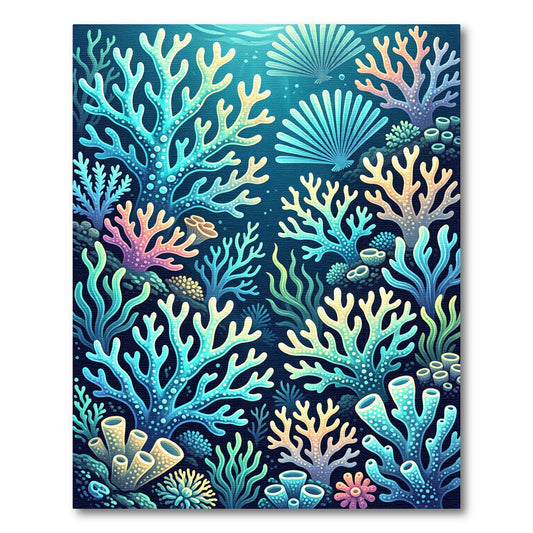 Oceanic Coral Reef Gradient Composition Rug