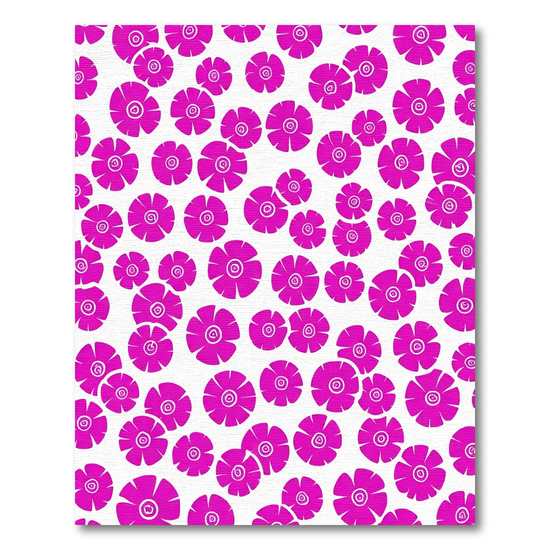 Vibrant Pink Floral Explosion Rug