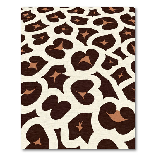 Cream Brown Abstract Spots Rug