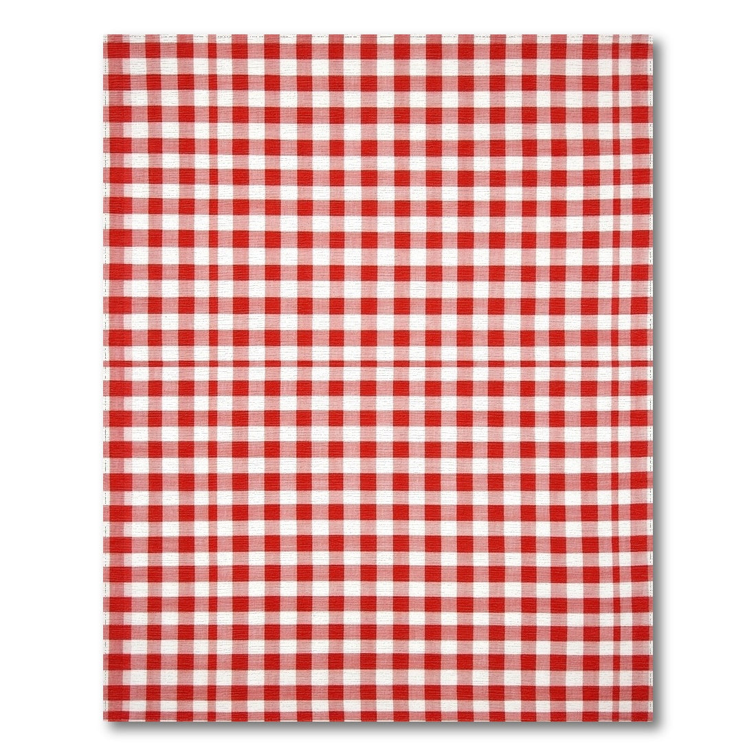 Red Gingham Checkered Red Area Rug