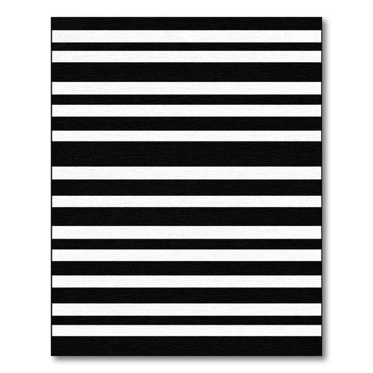 Contrasting Thick Parallel Bands Rug