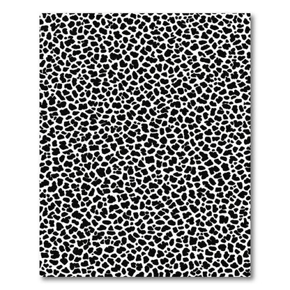 Black White Animal Spot Rug