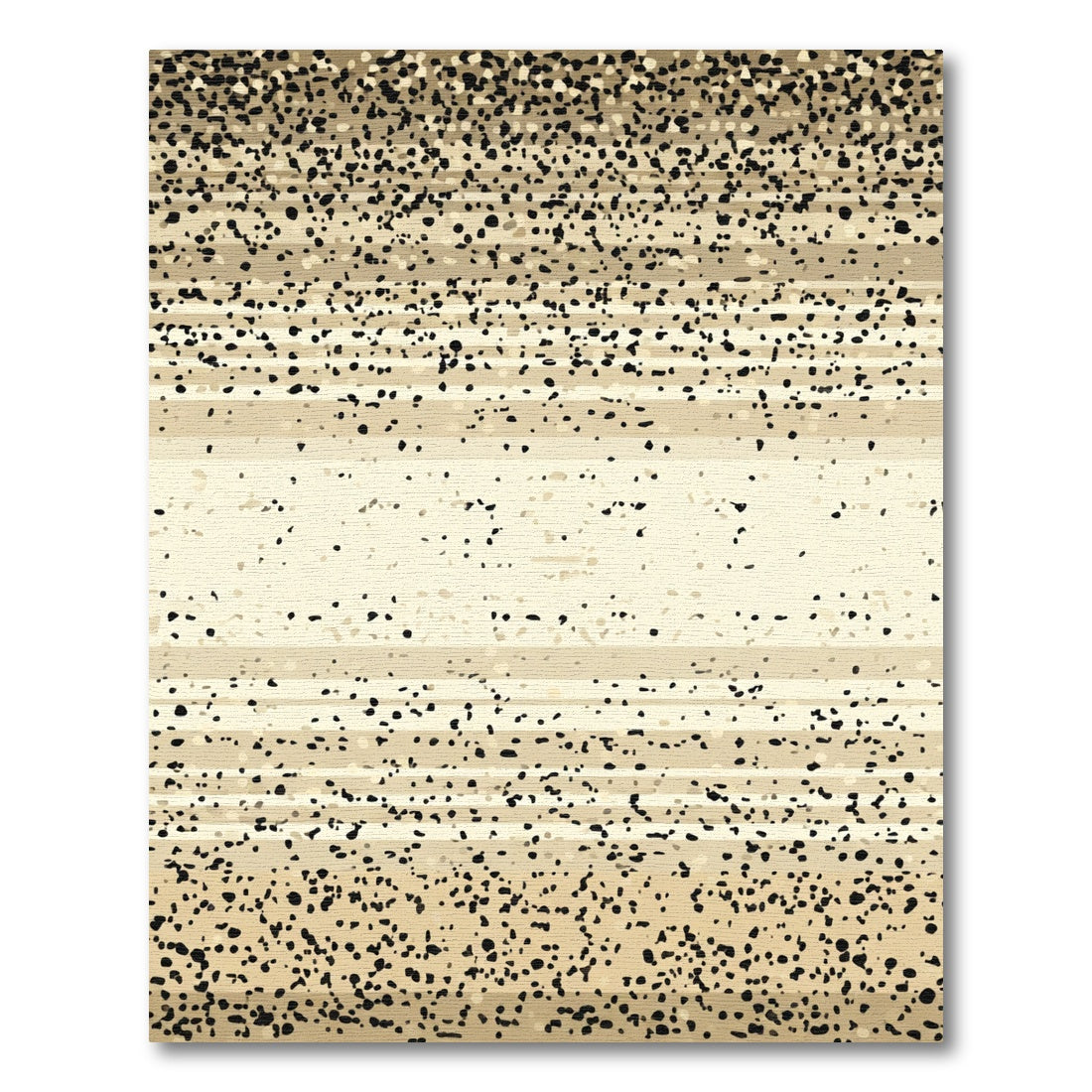 Sandy Speckled Horizontal Stripe Rug