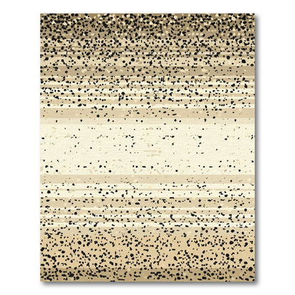 Sandy Speckled Horizontal Stripe Rug