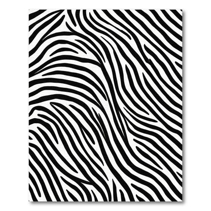 Graphic Black White Wavy Stripes Rug