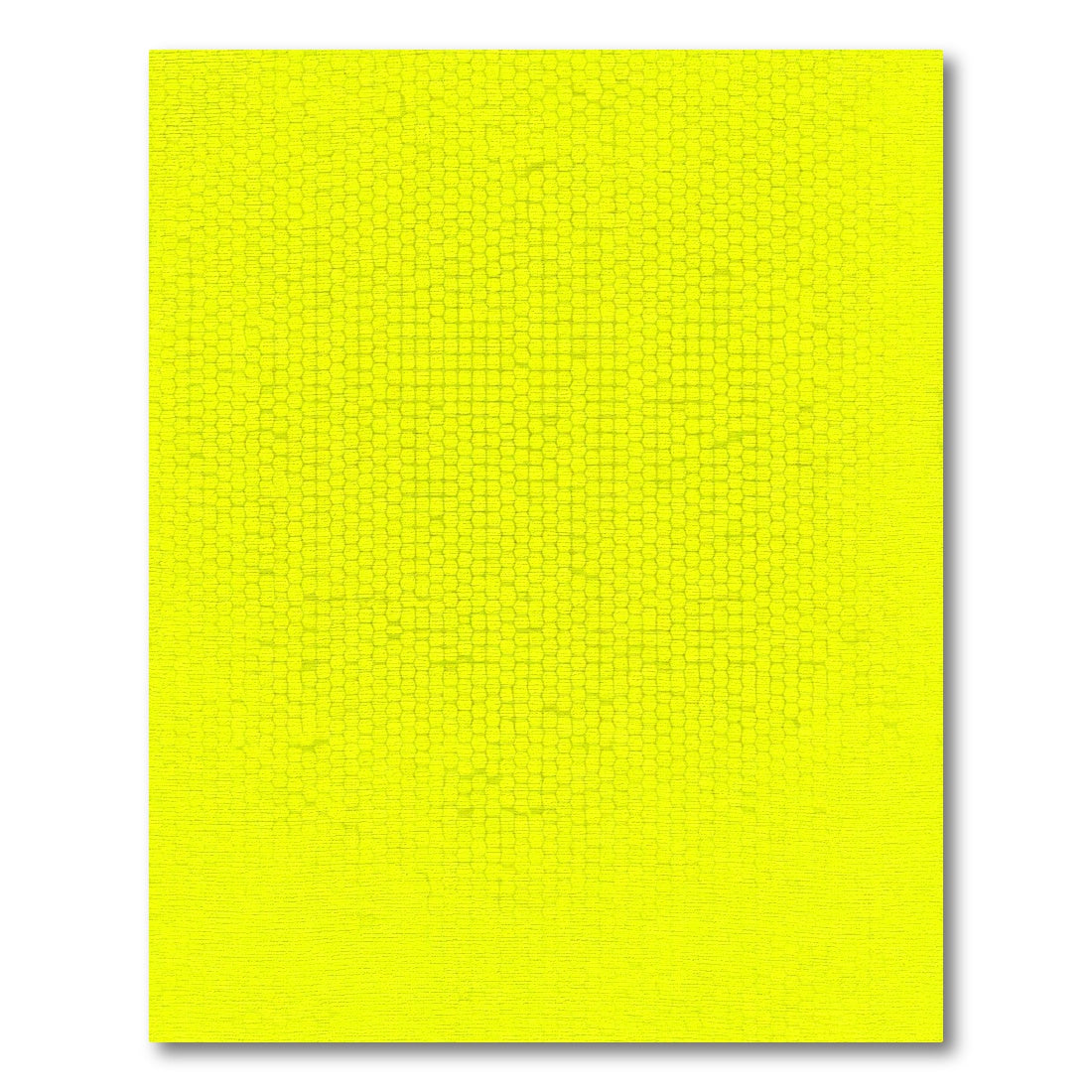 Vibrant Yellow Hexagonal Grid Rug