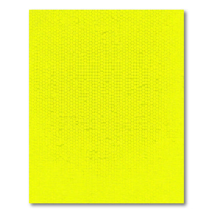 Vibrant Yellow Hexagonal Grid Rug