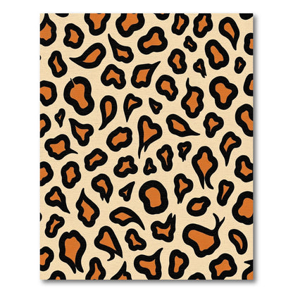 Wild Orange Black Cat Spots Cream Rug