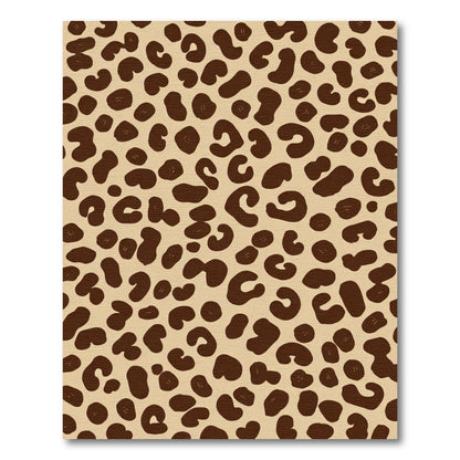 Brown Leopard Spot All Over Rug