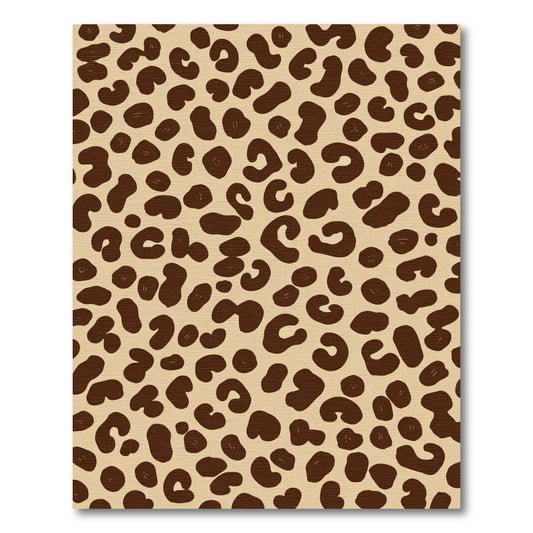 Brown Leopard Spot All Over Rug