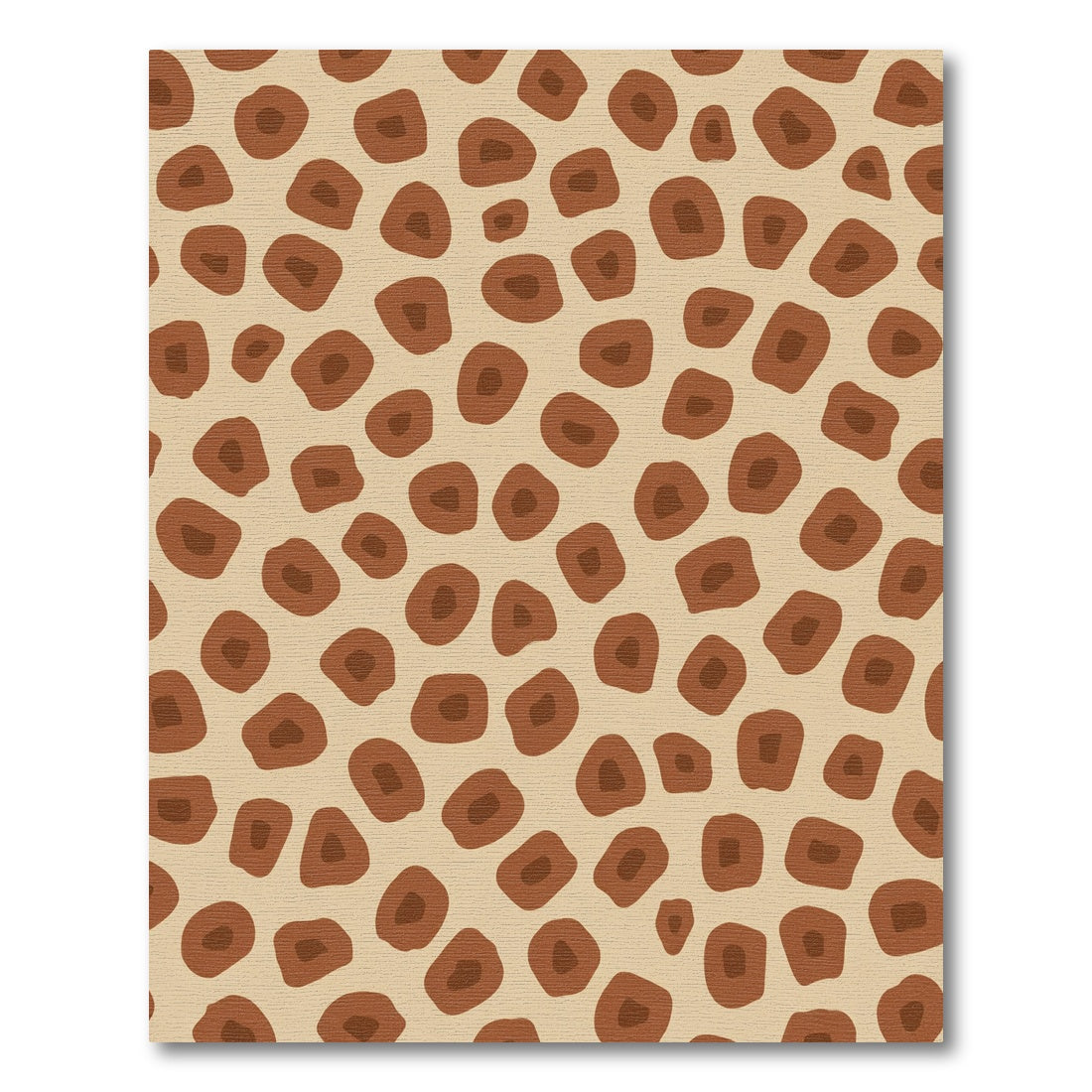 Brown Spots Abstract Organic Rug