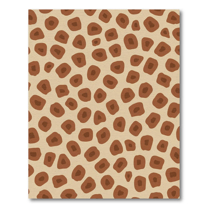 Brown Spots Abstract Organic Rug