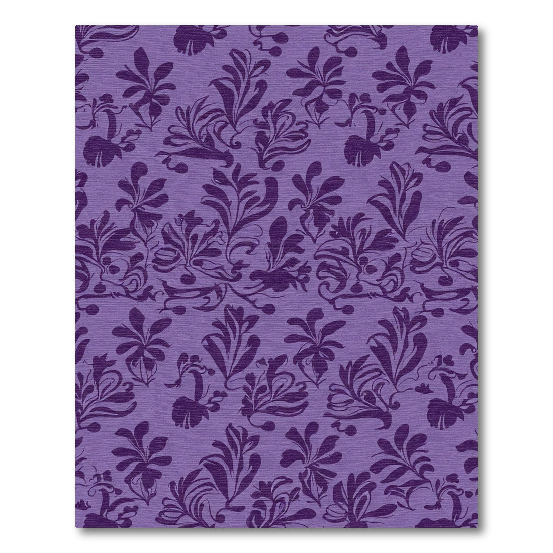 Amethyst Floral Silhouette Swirls Rug