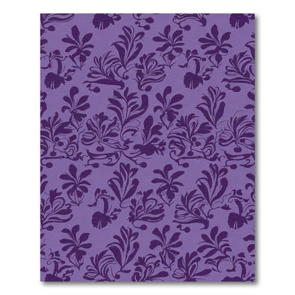 Amethyst Floral Silhouette Swirls Rug