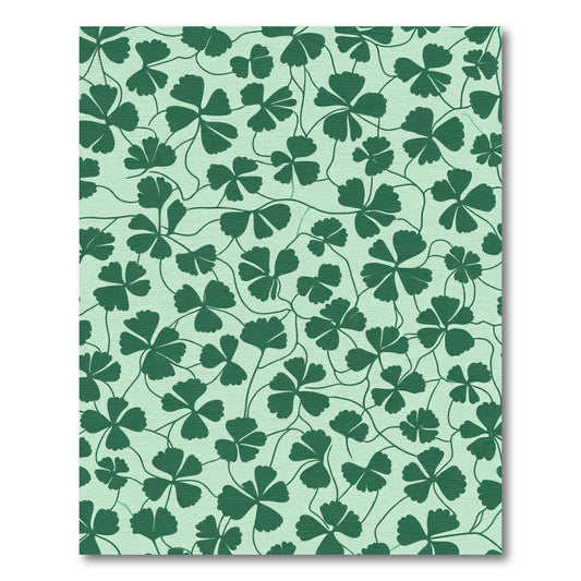 Green Clover Meadow Tile Rug