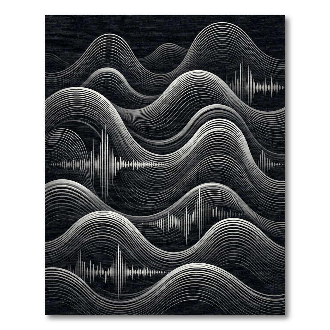 Monochromatic Soundwave Abstract Waves Rug