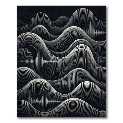 Monochromatic Soundwave Abstract Waves Rug