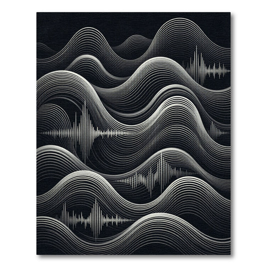 Monochromatic Soundwave Abstract Waves Rug