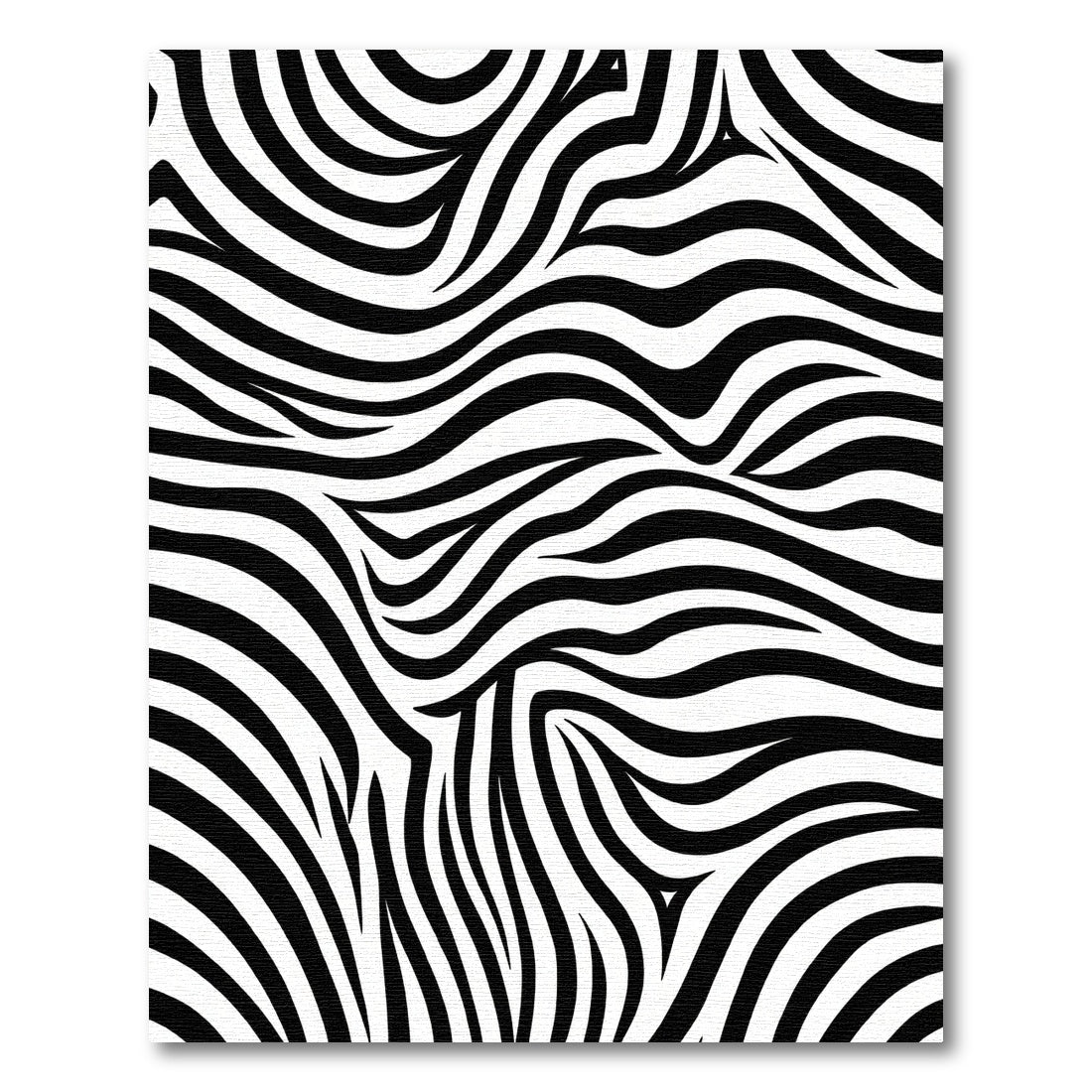 Abstract Black White Swirls Rug