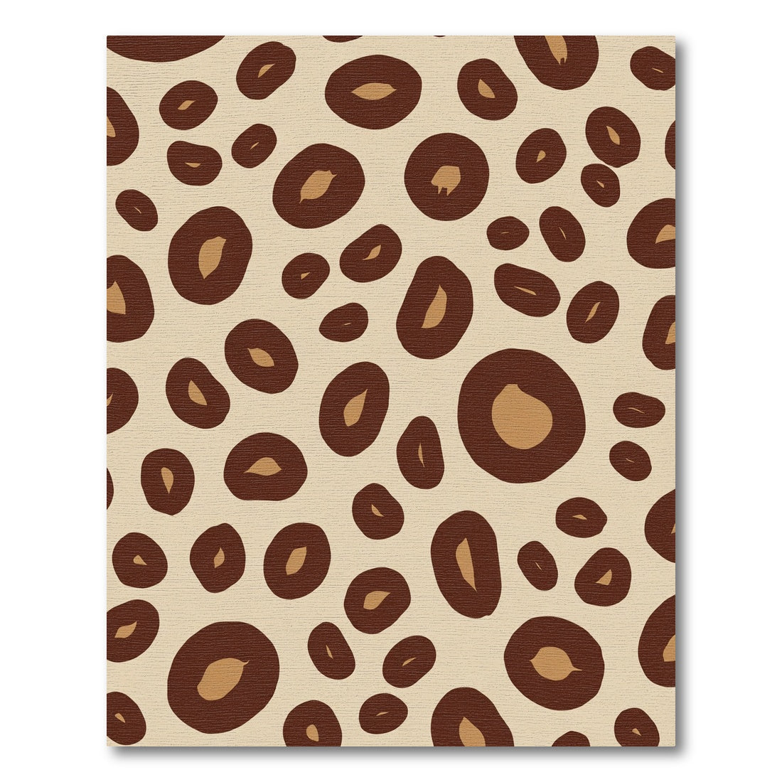 Chic Leopard Spots Contemporary Rug