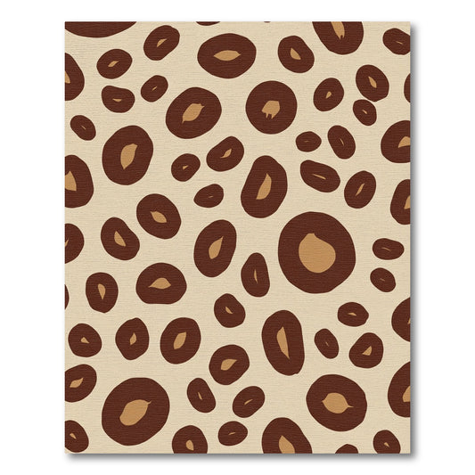 Chic Leopard Spots Contemporary Rug