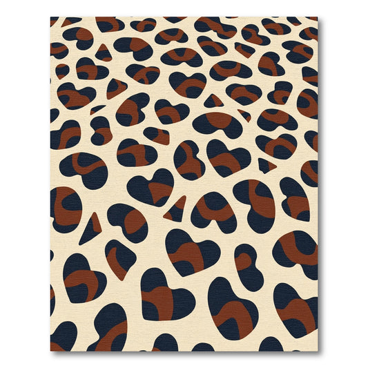 Dark Brown Heart Shaped Spots Rug