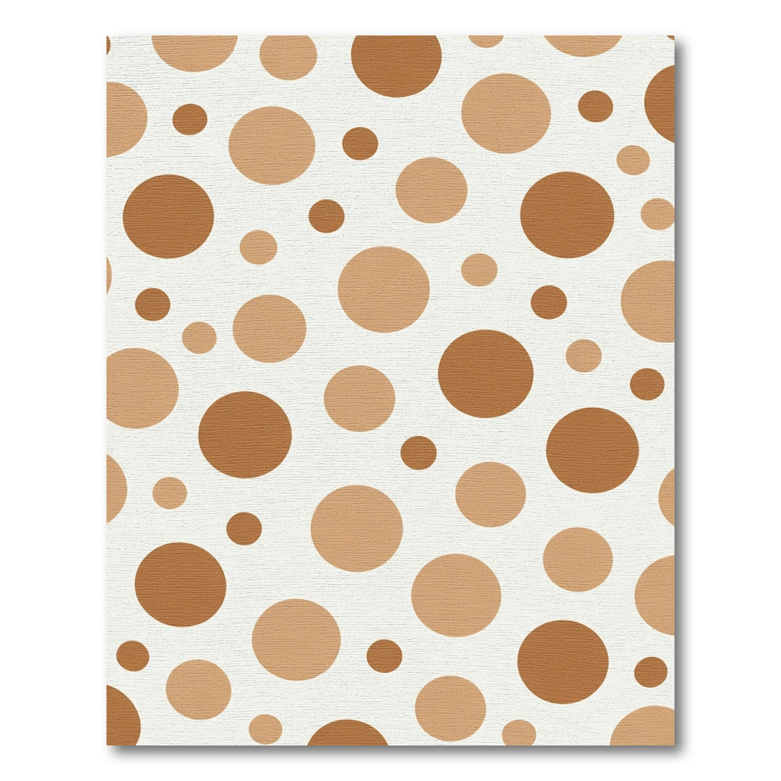 Warm Taupe Polka Dot Scatter Rug
