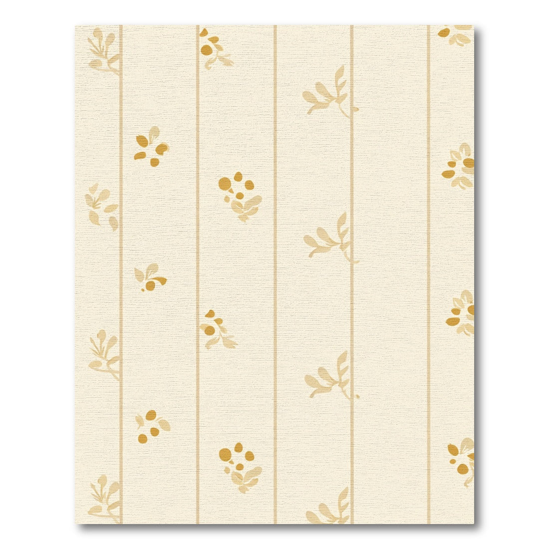 Cream Golden Berry Botanical Stripes Rug