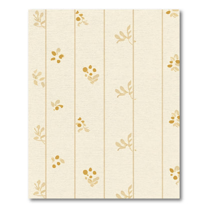 Cream Golden Berry Botanical Stripes Rug