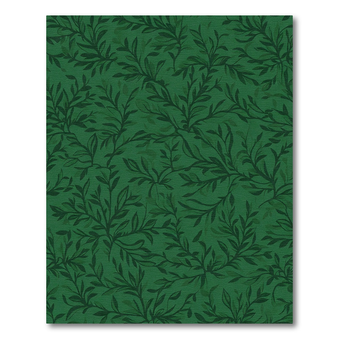 Deep Emerald Branch Foliage Rug