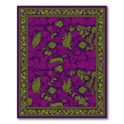 Purple Floral Vintage No. 65 Area Rug
