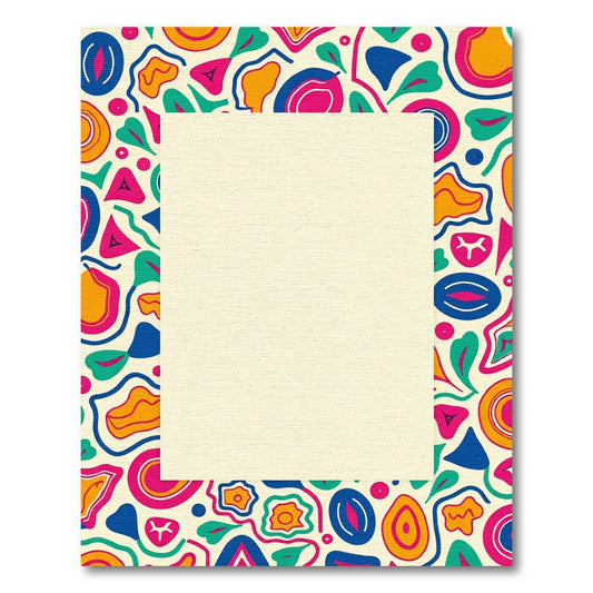 Vibrant Retro Abstract Shapes Rug