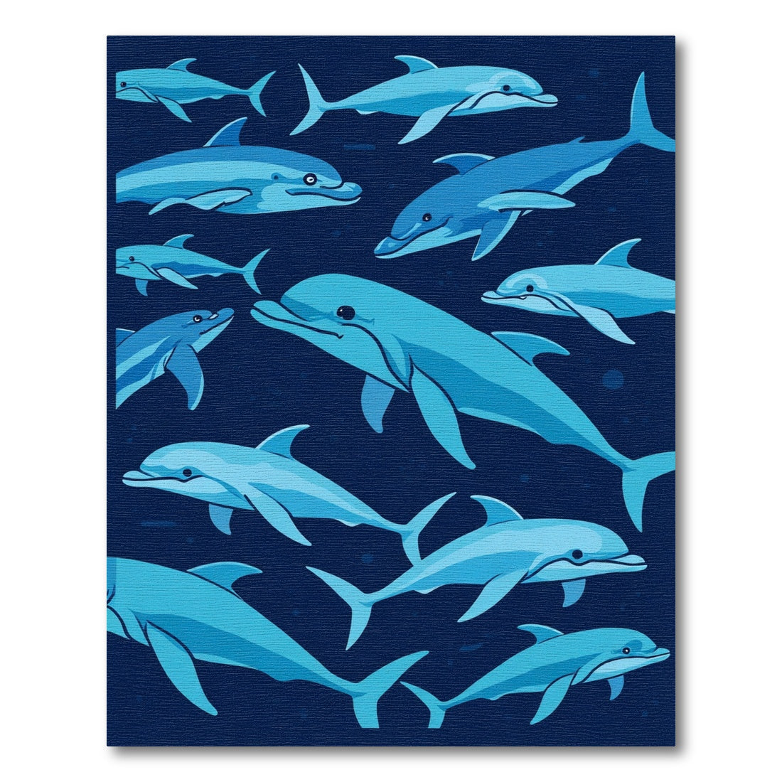 Ocean Blue Dolphin Collective Gathering Rug