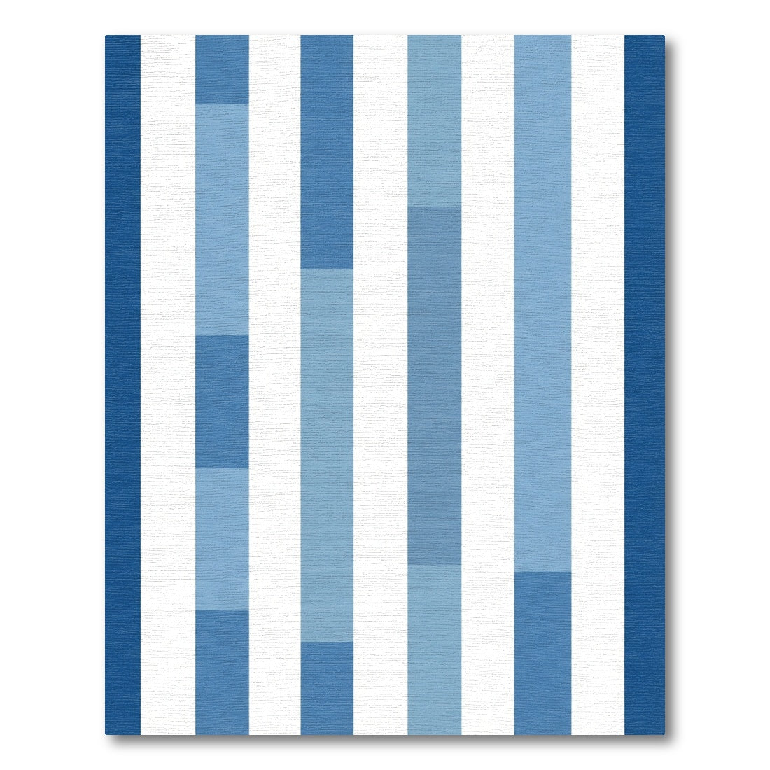 Ombre Blue Vertical Stripe Rug