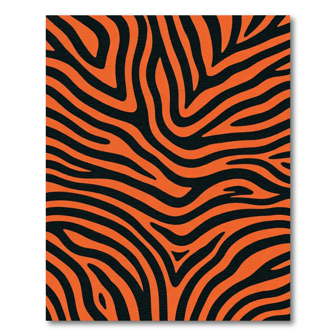 Vivacious Orange Black Wavy Stripes Rug