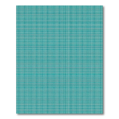 Teal Geometric Grid Washable Area Rug
